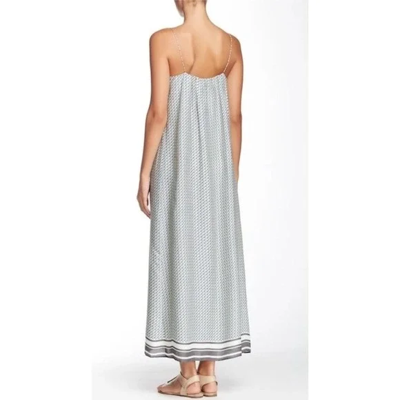 Vince Silk Long Dress Multicolor Size Small - Picture 2 of 4